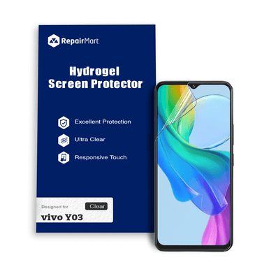 Vivo Y03 Compatible Premium Hydrogel Screen Protector With Full Coverage Ultra HD